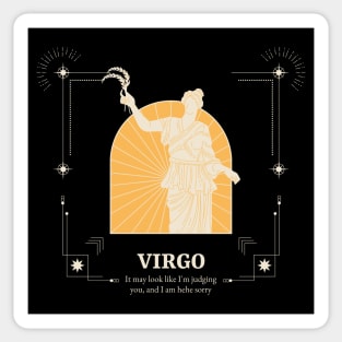 Virgo Zodiac Sign Sticker